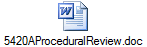 5420AProceduralReview.doc