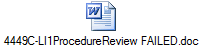 4449C-LI1ProcedureReview FAILED.doc